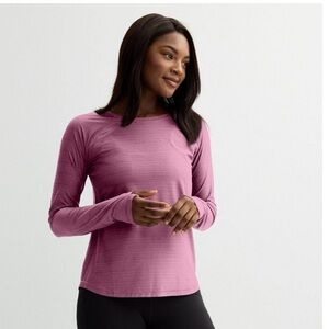 Women's Pink Long Sleeve Top